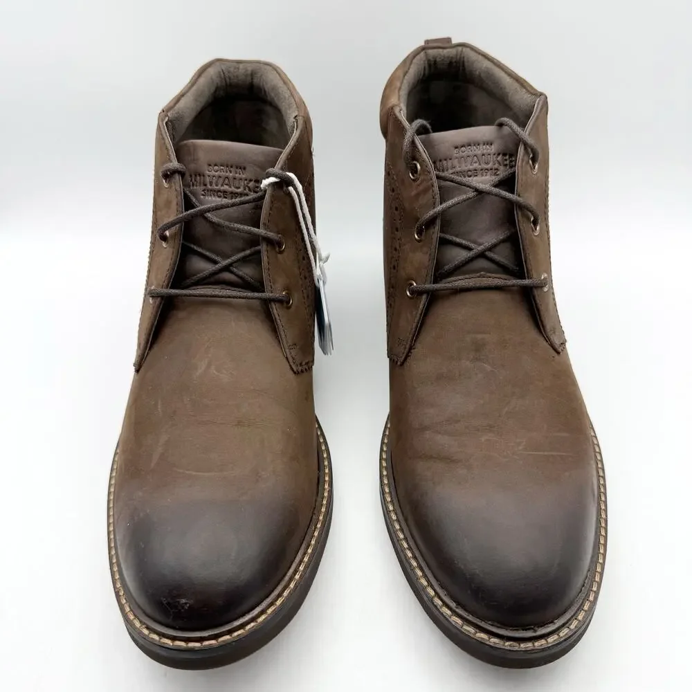 Nunn Bush Mens Ozark II Plain Toe Chukka Boots Size 10.5 M Brown Leather NIB